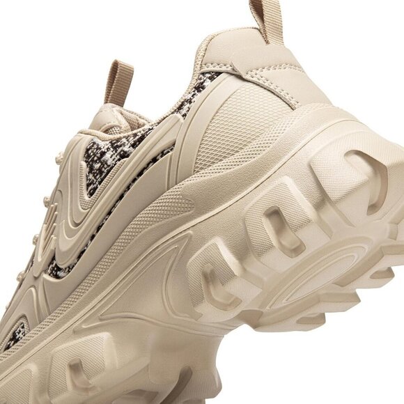 Women Tan Fashion Sneakers Bold Lace-Up Comfortable Sneakers - Picture 2 of 7